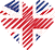 Logo of Top-DatingSites UK, Heart Shaped Image of UK flag.